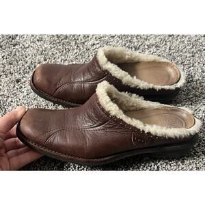 UGG Australia "langford" brown shearline mule women's size 7